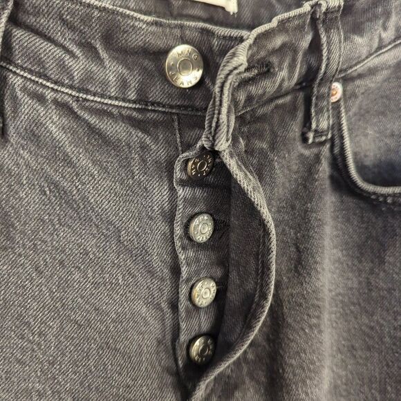 Mango MNG Black Wash Denim Jeans 5 Button Fly Women's 4 - Picture 8 of 12